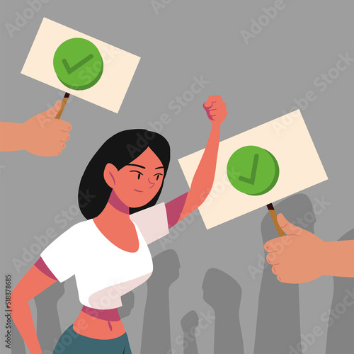 woman in elections democracy