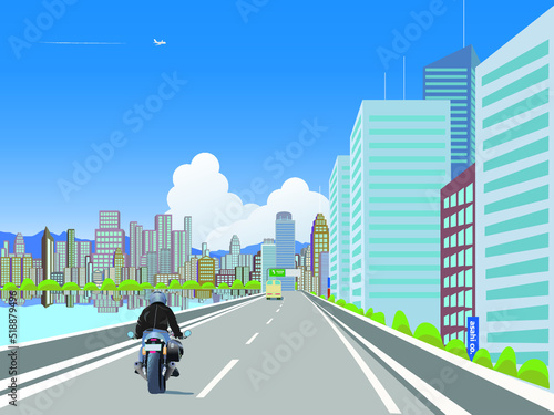 都会を走る高速道路