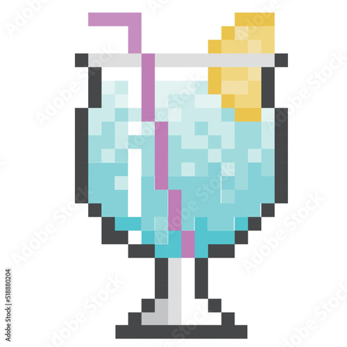 ドット絵で描いたカクテル