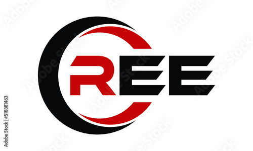 REE three letter swoosh logo design vector template | monogram logo | abstract logo | wordmark logo | letter mark logo | business logo | brand logo | flat logo | minimalist logo | text | word | symbol