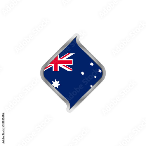 Free Download Australia flag sticker isolated design - GFXLoad