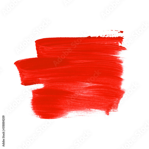 Red brush stroke paint acrylic background. Abstract brush paint texture design image. Perfect watercolor design for headline, logo and sale banner. 