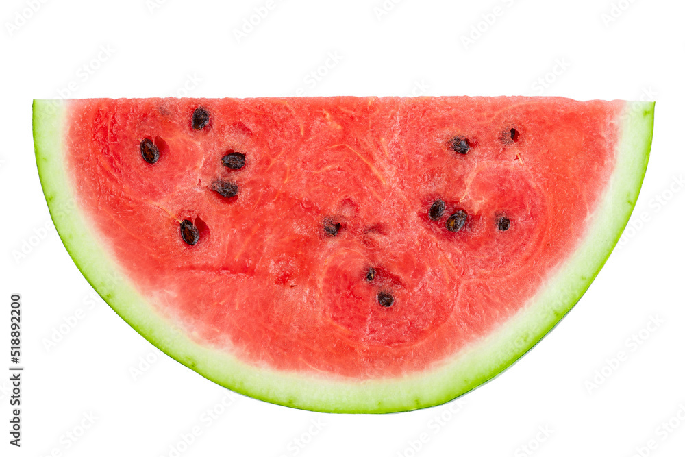 A half of fresh watermelon isolated on white background. A half of fresh watermelon isolated on white background.