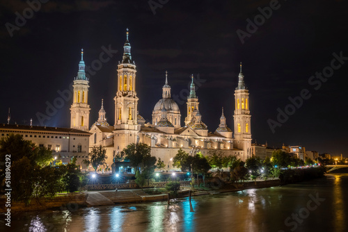 Basilica of Our Lady of Pillar in Zaragoza, Spain, Europe