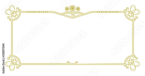 結婚式の招待状やメッセージカードで使えるおしゃれでエレガントなフレーム素材