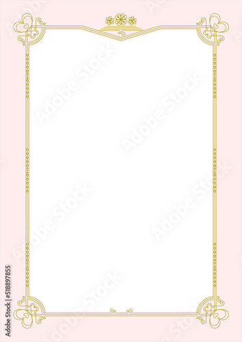 結婚式の招待状やメッセージカードで使えるおしゃれでエレガントなフレーム素材