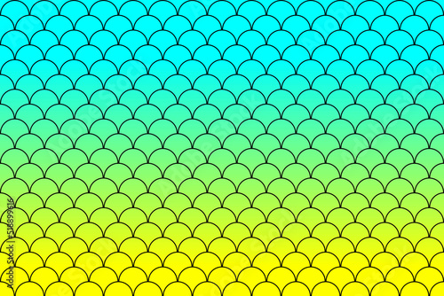 Colorful fish scales or mermaid scales pattern background.