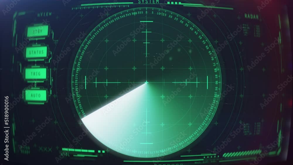 Military radar system scanning surrounding area, ship or aircraft detection. Radar screen showing scan results, 4k
Military radar system scanning surrounding area, ship or aircraft detection. Radar screen showing scan results, 4k