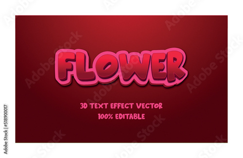 3d text effect vector
