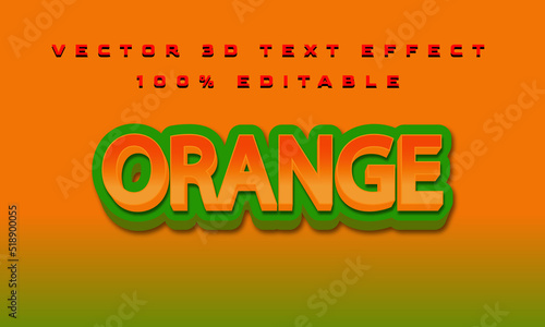 3d text effect vector