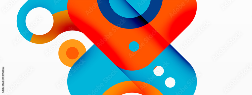 Creative geometric wallpaper. Minimal bubble arrow and circle abstract background. Techno business template for wallpaper, banner, background or landing Creative geometric wallpaper. Minimal bubble arrow and circle abstract background. Techno business template for wallpaper, banner, background or landing