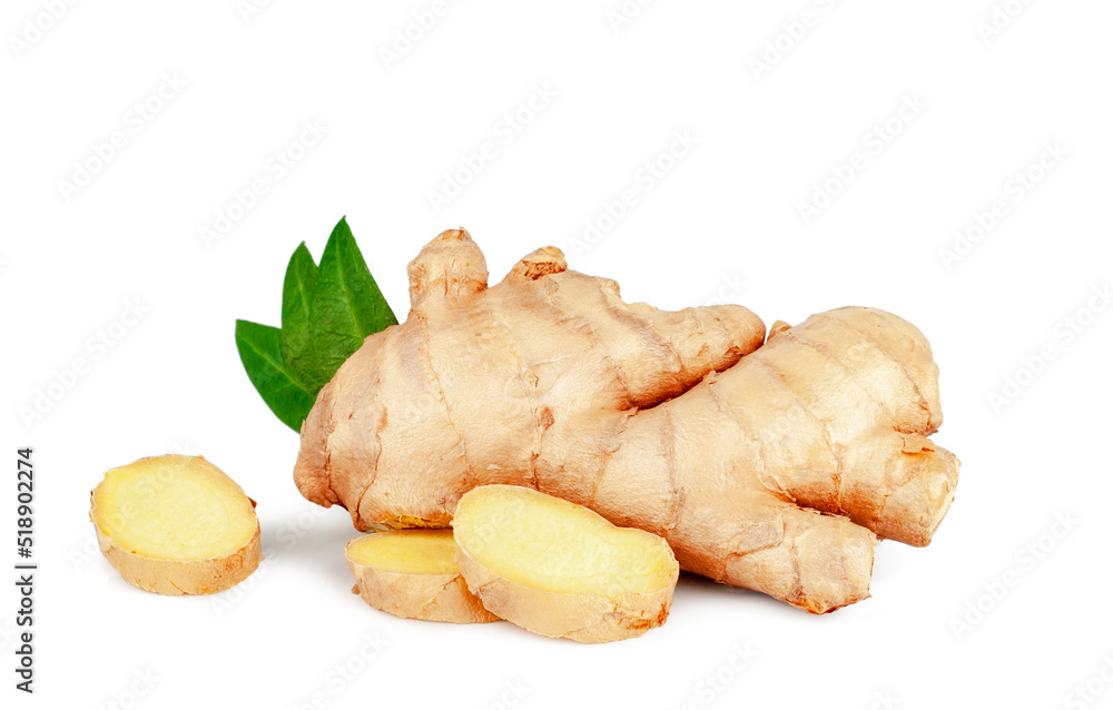 Ginger root isolated on a white background Ginger root isolated on a white background