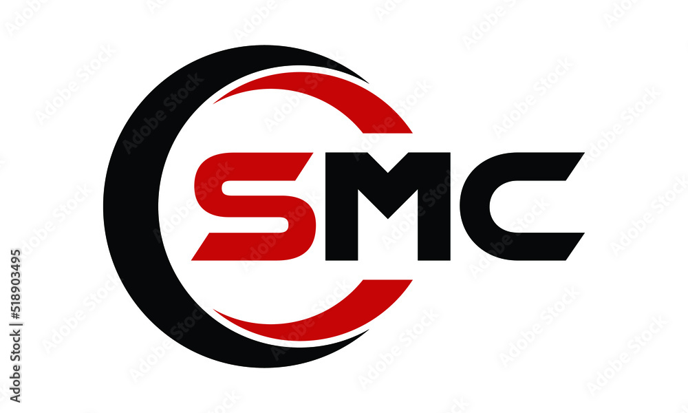 SMC Three Letter Swoosh Logo Design Vector Template Monogram Logo smc-three-letter-swoosh-logo-design-vector-template-monogram-logo