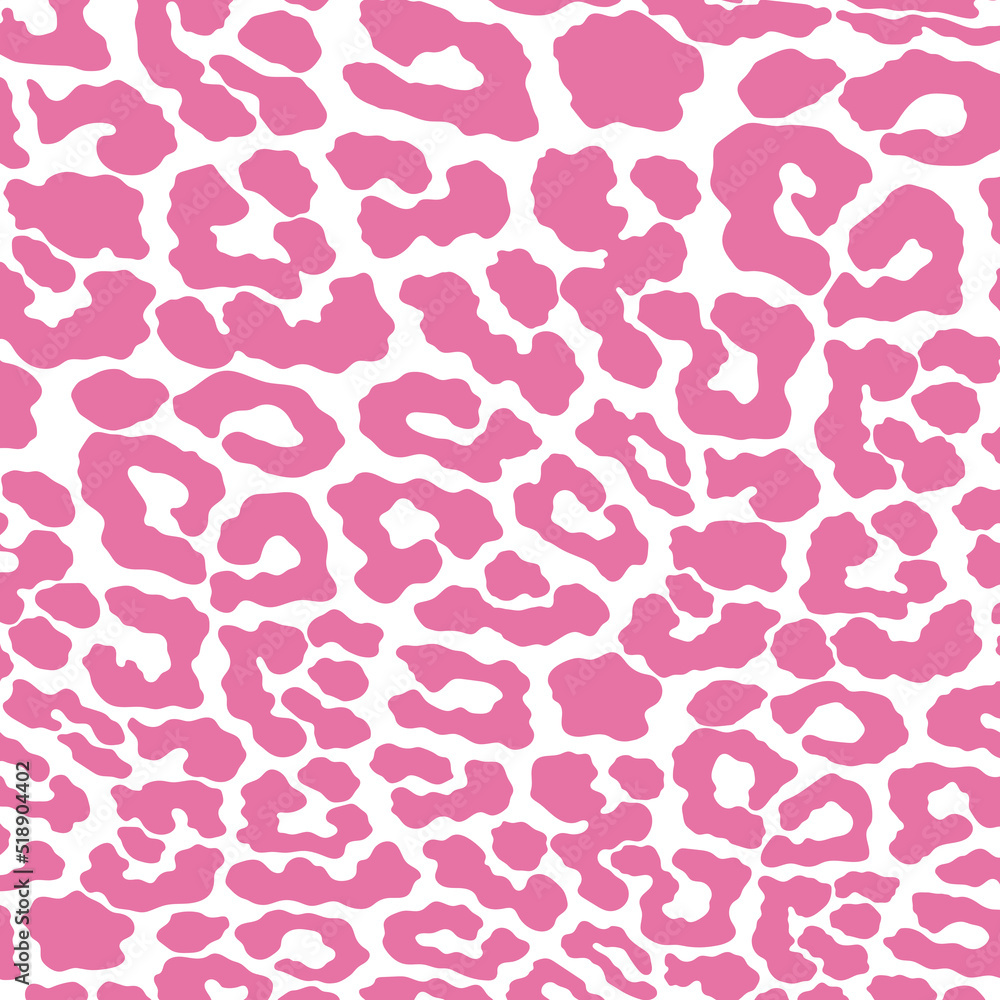 Vector pink leopard print pattern animal seamless.  Leopard skin abstract for printing, cutting, crafts , stickers, web, cover, wall stickers, home decorate and more.