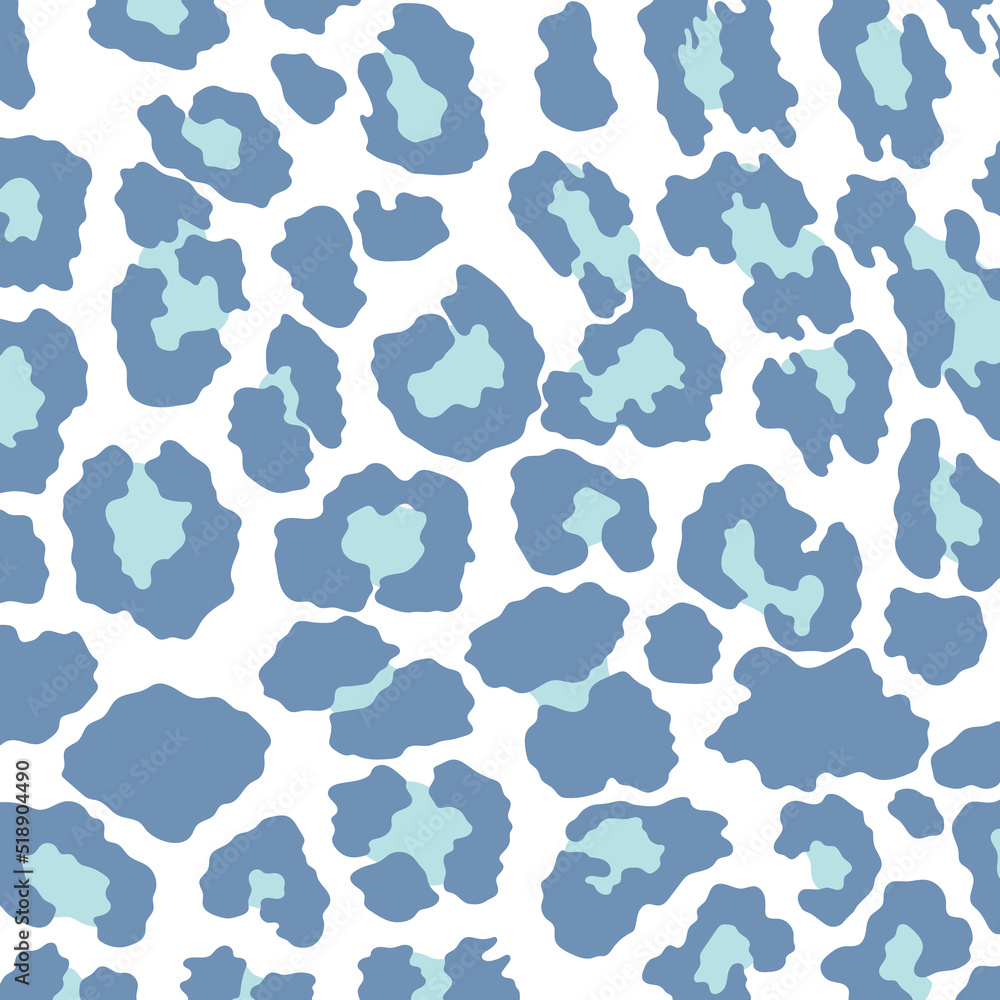 Vector blue leopard print pattern animal seamless. Leopard skin abstract for printing, cutting, crafts , stickers, web, cover, wall stickers, home decorate and more. Vector blue leopard print pattern animal seamless. Leopard skin abstract for printing, cutting, crafts , stickers, web, cover, wall stickers, home decorate and more.