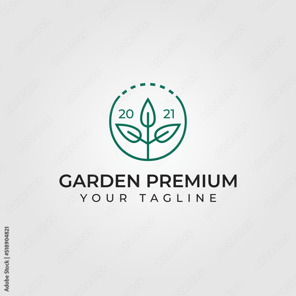 Garden Premium Logo Vector Illustration. Suitable for your company Garden Premium Logo Vector Illustration. Suitable for your company