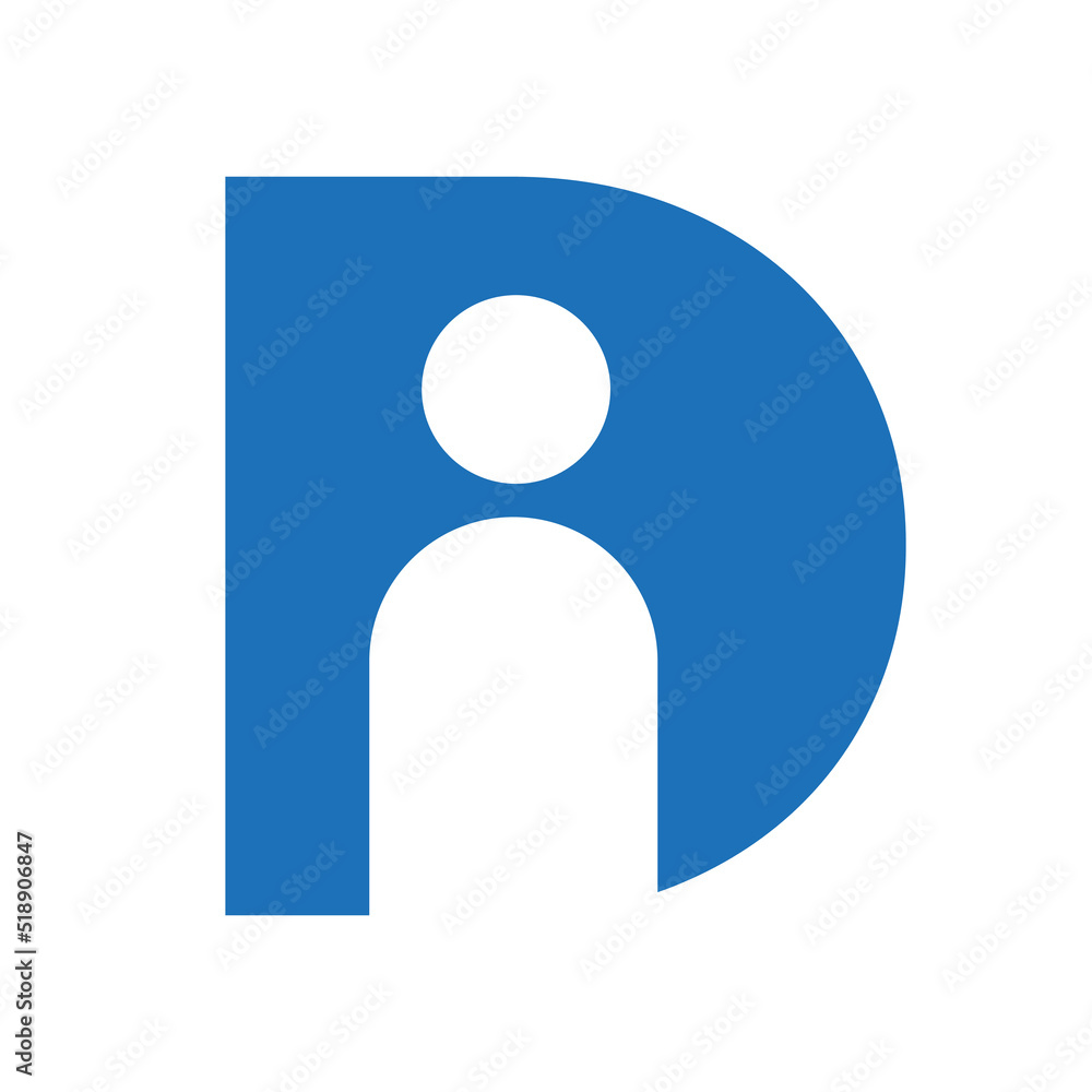 Letter D People Logo Design Vector Template Concept for Insurance, Secure, Health, Safety and Protection Letter D People Logo Design Vector Template Concept for Insurance, Secure, Health, Safety and Protection