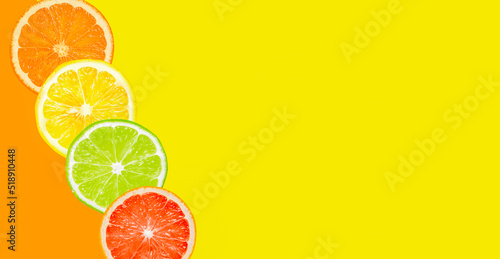 Lemon, orange, grapefruit background. juice