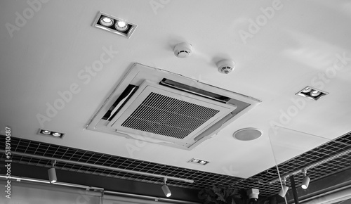 Obraz na płótnie Ceiling mounted cassette type air conditioner