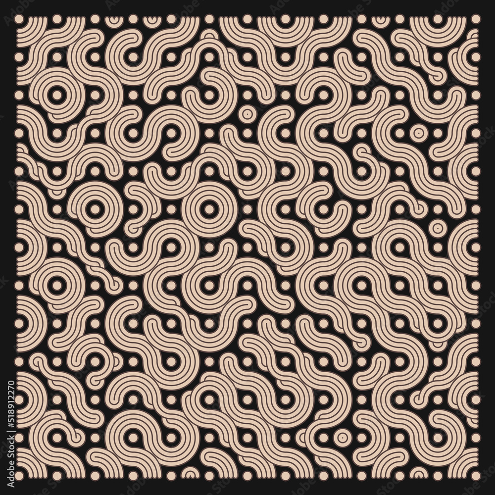 Color truchet tiling connections illustration Color truchet tiling connections illustration