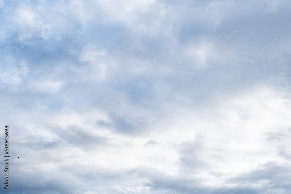 雲が一面に広がっていました