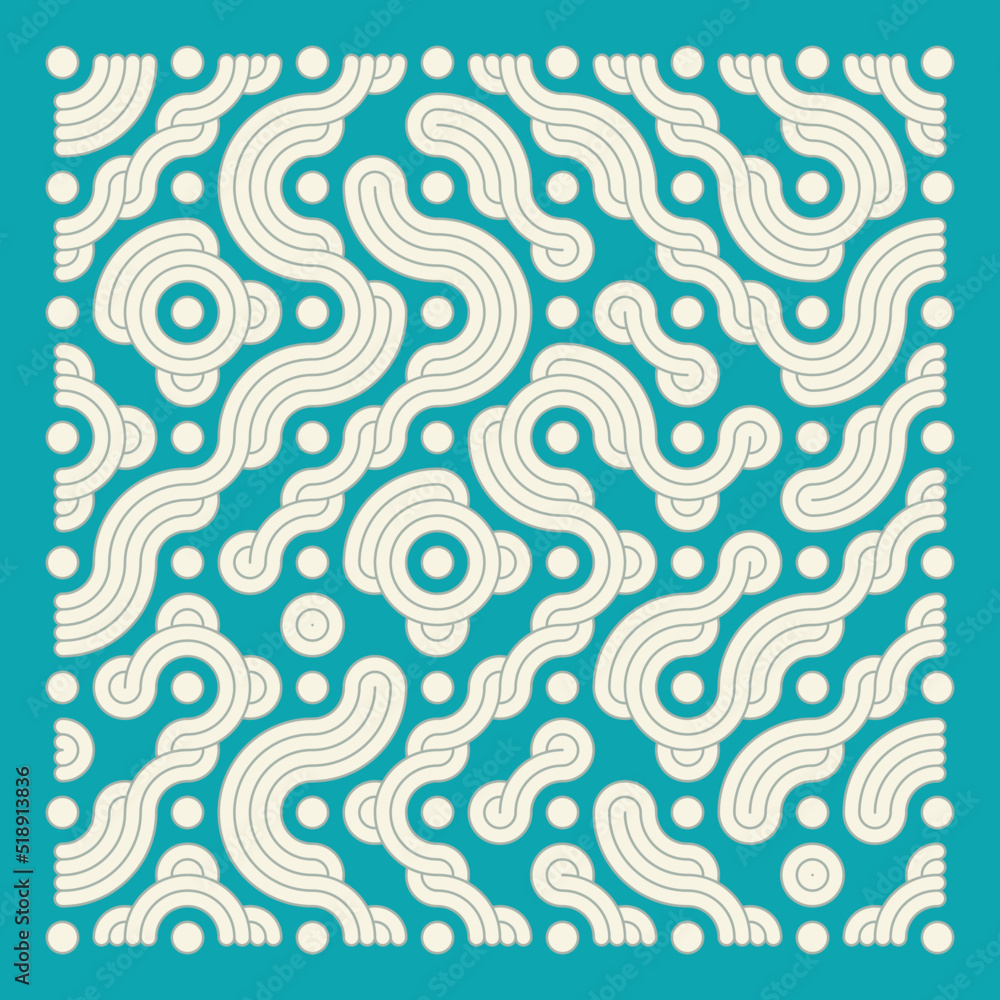 Color truchet tiling connections illustration Color truchet tiling connections illustration