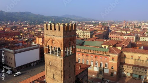 Above Telefono senza fili, Historical Monument, Bologna. October 2021 Italy photo