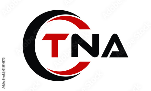 TNA three letter swoosh logo design vector template | monogram logo | abstract logo | wordmark logo | letter mark logo | business logo | brand logo | flat logo | minimalist logo | text | word | symbol photo