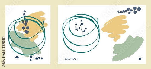 vector abstract illustration. watercolor and gouache isolated on white background. Vector decorative congratulations or invitation design background, elegant modern