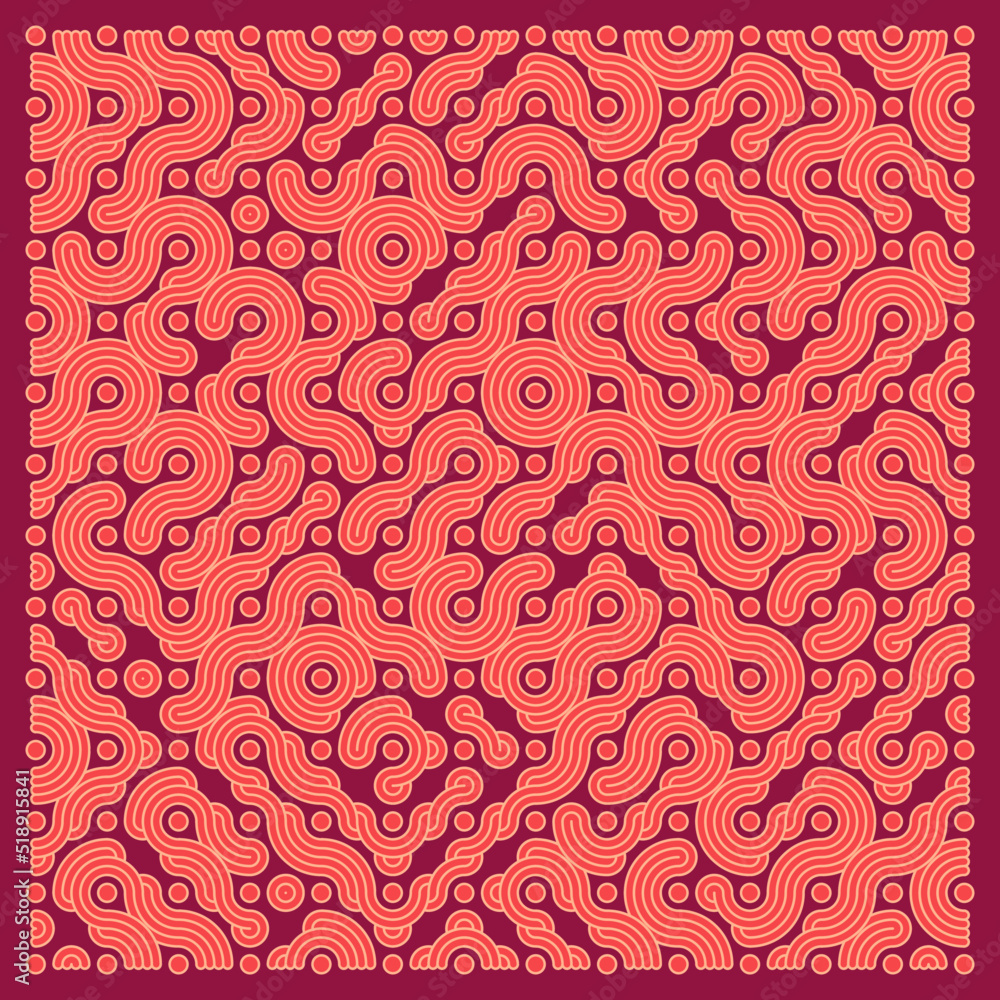 Color truchet tiling connections illustration Color truchet tiling connections illustration