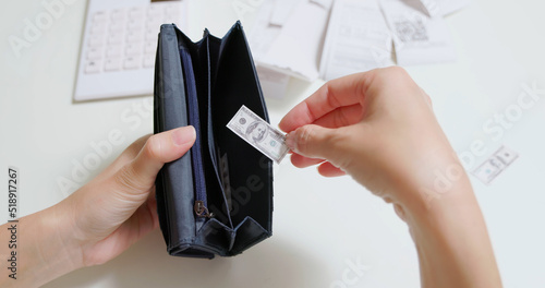 Принти на полотні economic inflation concept