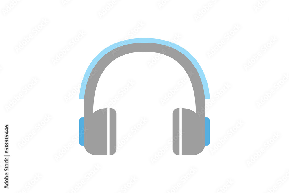 headphones isolated on white background headphones isolated on white background