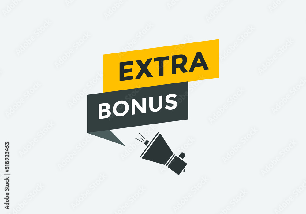 Extra bonus Colorful label sign template. Extra bonus symbol web banner.
Extra bonus Colorful label sign template. Extra bonus symbol web banner.