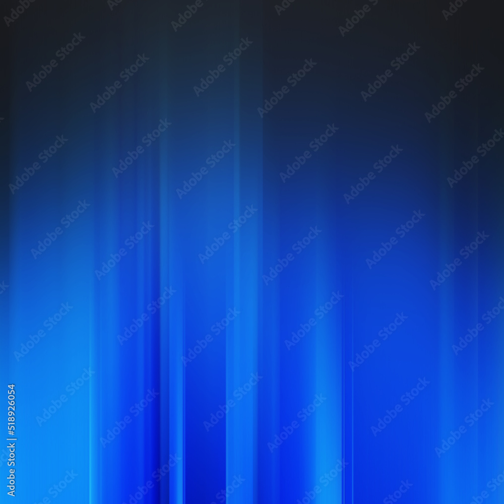 Cool backdrop background for creative design. Color gradient. 3d rendering. (Blue vertical lines)