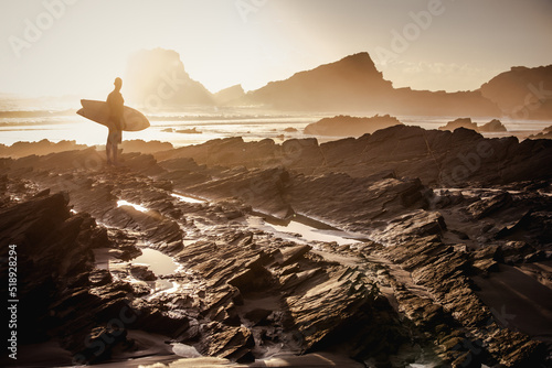 Checking the waves at end of the day