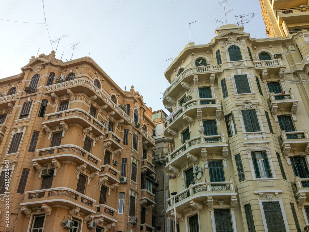 historical iconic old building at downtown Cairo, Egypt historical iconic old building at downtown Cairo, Egypt
