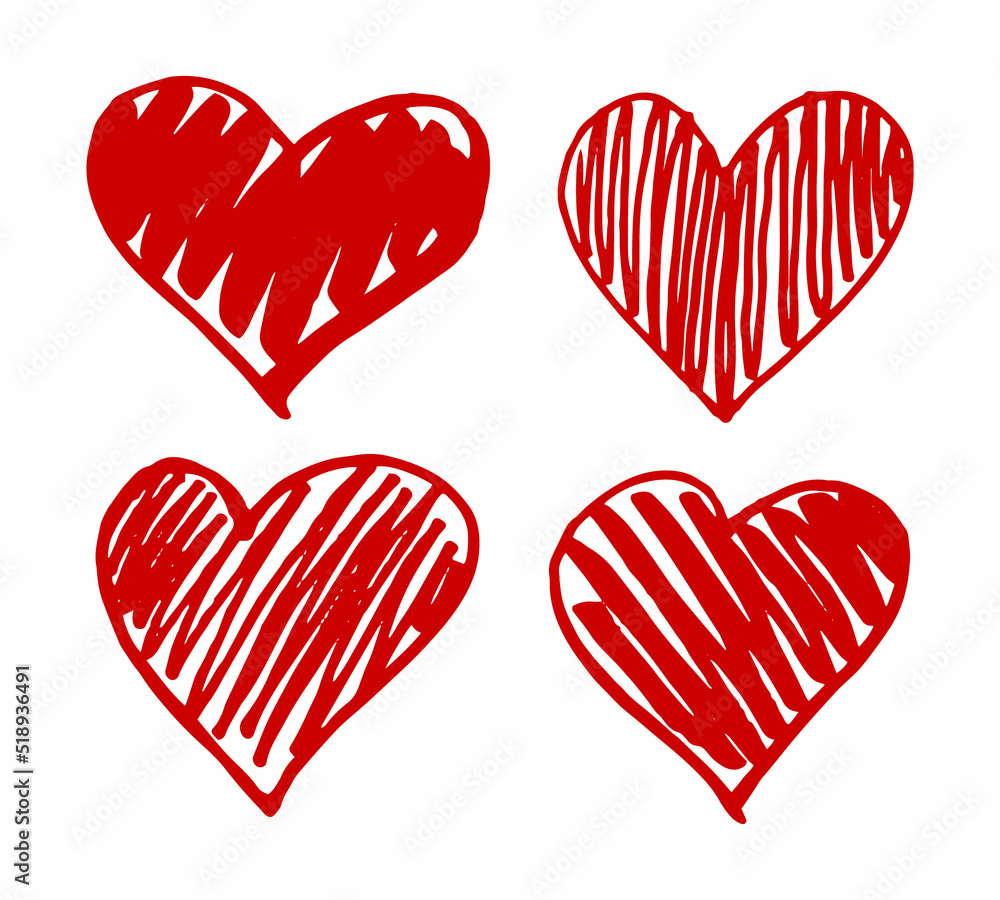Doodle Hearts, a hand-drawn collection of love hearts. Doodle Hearts, a hand-drawn collection of love hearts.
