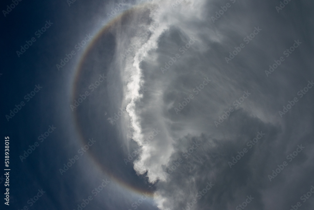 Obraz premium flight over the earth