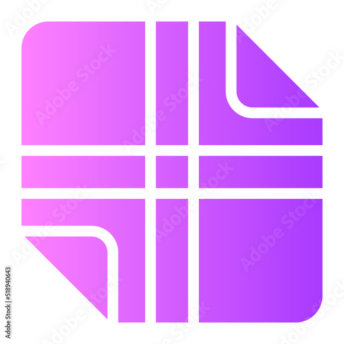 handkerchief gradient icon