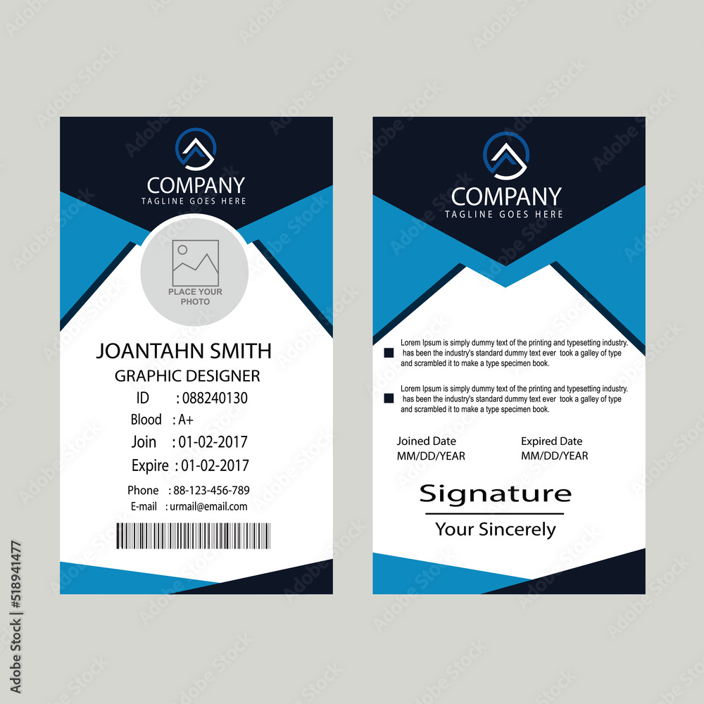 Business Id Card, Creative Id Card, Professional Employee ID card, Flat Id Card, Modern Abstract Id Card, Creative Id-Card, Corporate id card, Colorful Office Id Card design templates. Business Id Card, Creative Id Card, Professional Employee ID card, Flat Id Card, Modern Abstract Id Card, Creative Id-Card, Corporate id card, Colorful Office Id Card design templates.