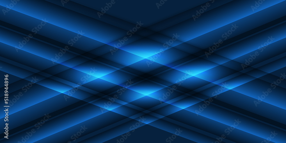 Obraz premium Futuristic blue light background