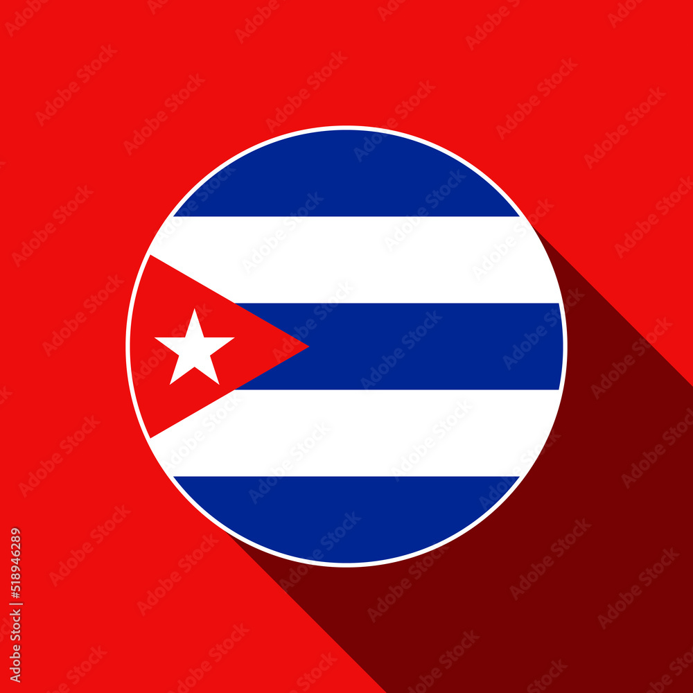 Fototapeta premium Country Cuba. Cuba flag. Vector illustration.