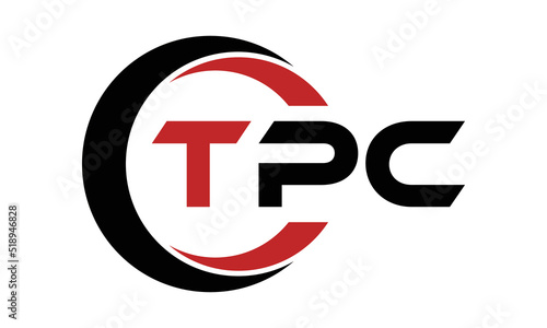 TPC three letter swoosh logo design vector template | monogram logo | abstract logo | wordmark logo | letter mark logo | business logo | brand logo | flat logo | minimalist logo | text | word | symbol