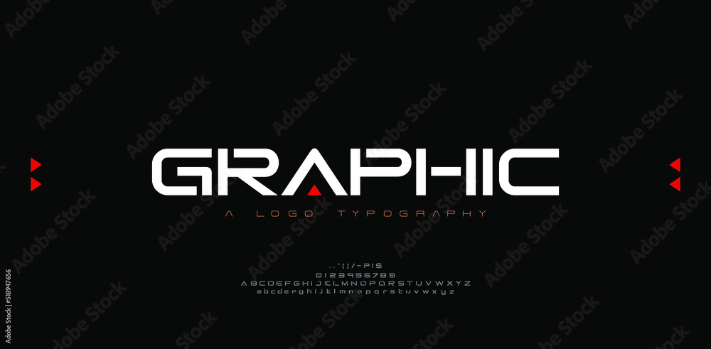Fototapeta premium Abstract modern urban alphabet fonts. Typography sport, technology, fashion, digital, future creative logo font. vector illustration