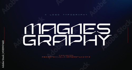 Abstract modern techno alphabet fonts. Typography urban sport, technology, fashion, digital, future creative logo font. vector illustration