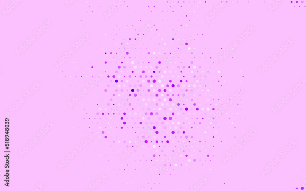 Light Pink vector Abstract illustration with colored bubbles in nature style.