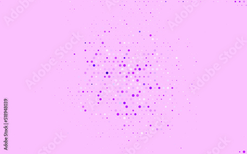 Light Pink vector Abstract illustration with colored bubbles in nature style.