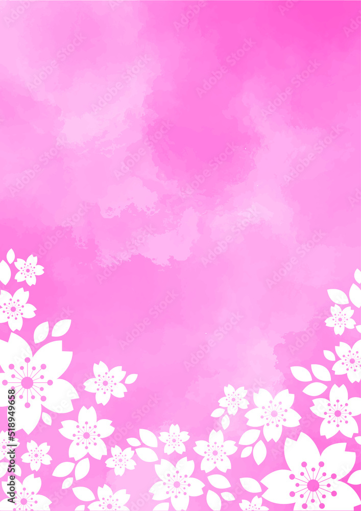 Sakura flower, Cherry blossom flower frame vector for decoration on spring season and hanami festival. Sakura flower, Cherry blossom flower frame vector for decoration on spring season and hanami festival.
