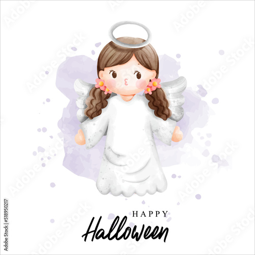 Happy Halloween. Card, vector illustration