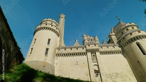 Underneath the Pierrefonds castle, France